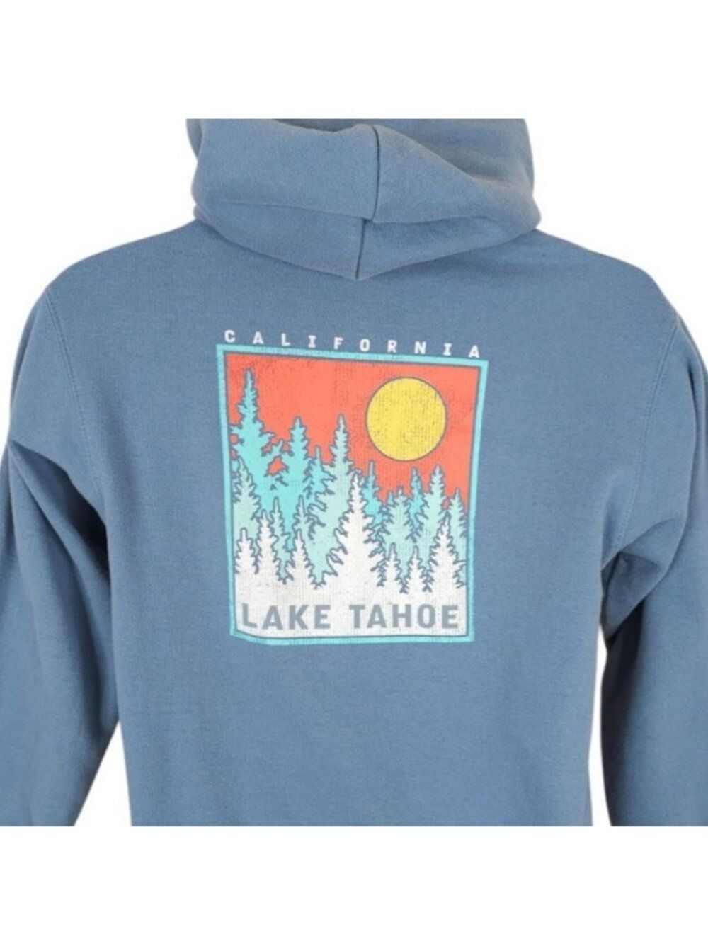 Lake Tahoe Sweatshirt Hoodie Youth Size 14 16 Blue Full Zip Travel Destination